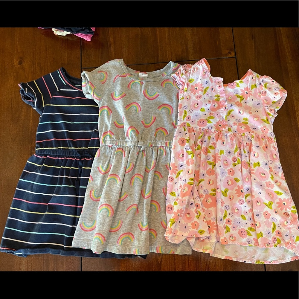 4T short sleeve dress bundle